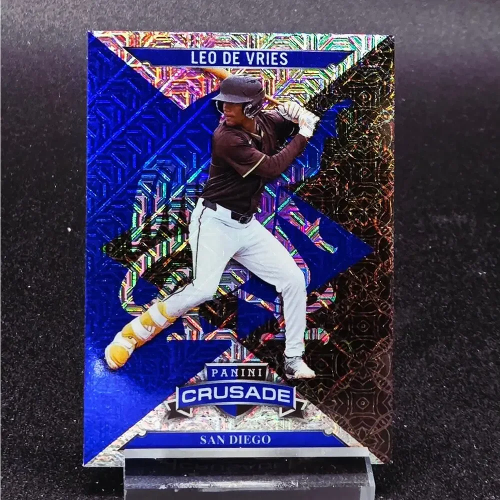 Leo De Vries Certified Prospect Mojo Cracked Ice RC Athletics Top Prospect
